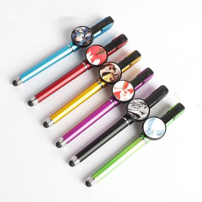 China New Multifunctional White Metal Eco-friendly Sublimation Ballpoint Stylus Soft Touch Touch Screen Pen 2 in 1 with Logo Metal Ballpoint Pens Custom Made for sale