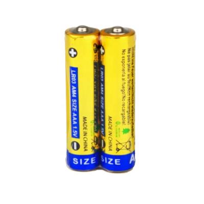 China Toys Long Life AAA Accumulator No.7 1.5V LR03 AM4 Dry Alkaline Non-Rechargeable Battery Cell For Toys for sale