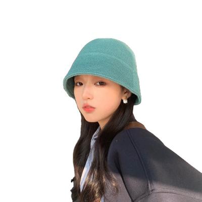 China Fashion Kpop Four-color Corduroy Bucket Hat Women All-match Casual Hat for sale