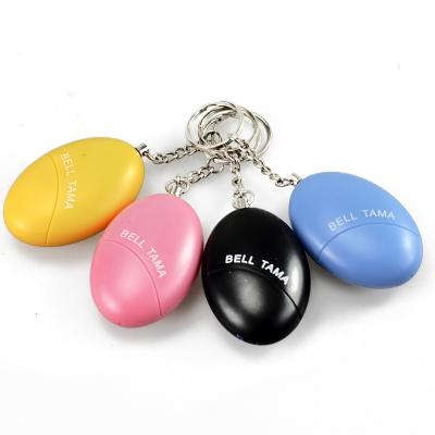 China NEW ABS Egg Shape Self Defense Alarm Girl Women Security Protect Loud Scream Key Chain Alarm Security Vigilant Staff for sale