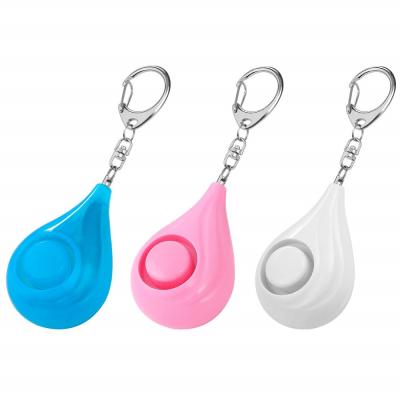 China Handbag Water-drop Safesound Personal Security Alarms for Women, Loud Song Alarm 130 DB Siren Key Chain with 3 LR44 Batteries Included for sale