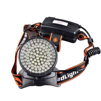 China Hunting-Mining-Home 4 Modes 100 LED Miner Rechargeable Led Headlamp Camping White UV Headlight for sale