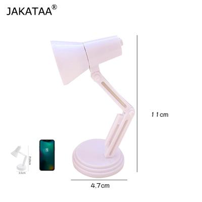 China Portable Mini Book Light Folding LED Desk Lamps Modern Night Study Book Reading Lamp With Battery Clip USB Led Lamp for sale