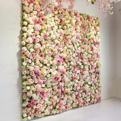 China Suppliers Modern Wedding Flowers Decorations For Wall 3D Flower Wall Backdrop White Flower Wall for sale