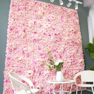 China Flower Panel Backdrop Wall Wedding Decor Artificial Flower Modern Wall Cloth for sale