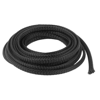 China Expansivel Pet Braided Cable Sleeve Negro Flammability UL94 V2 à venda