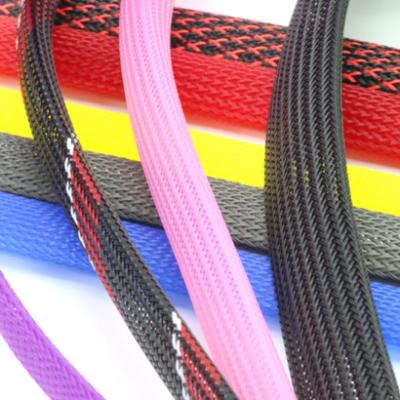 China Self Extinguish PET Expandable Braided Sleeving zu verkaufen