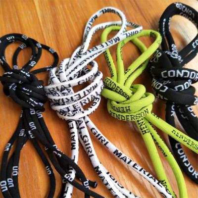 China Viable Factory Wholesale Round Polyester Or Nylon Custom Logo Macrame Rope Elastic Rope TCDC4-12 for sale