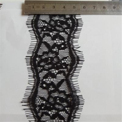 China Viable Wholesale Ladies Dress Using Hot Sale White Eyelash Lace Trim Eyelash Lace JMHB7307 for sale