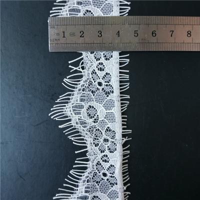 China Viable Factory Wholesale High Quality 4cm False Eyelash Lace Eyelash Lace For Clothes JMHB5628-1 for sale