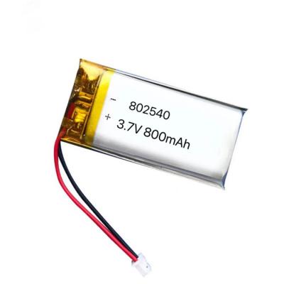 中国 釘の大広間のための再充電可能な李イオン電池3.7V 800mAh Lipo 802540 販売のため