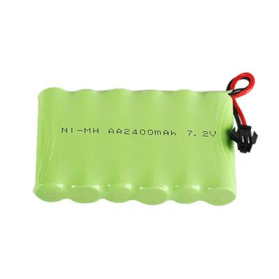 China El cargo excesivo de la batería 7.2V 2400mAh NIMH del níquel e hidruro metálico del OEM protege en venta