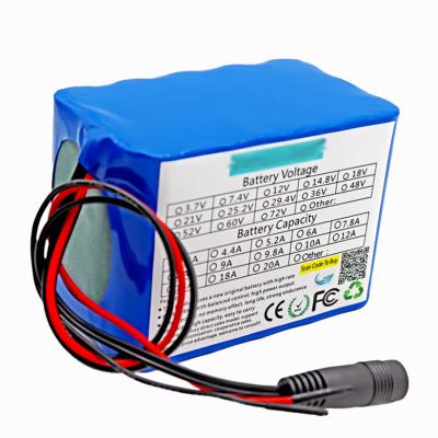 China 12V 10Ah 18650 Li Lon Battery Pack With PWB-Stromkreis-Schutz-Brett-Draht zu verkaufen