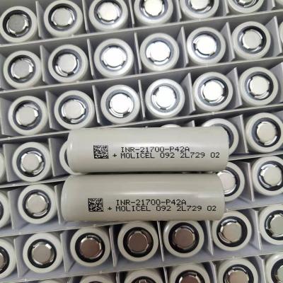 China Niedrige Temperatur-Lithium-Batterie 3.7V 4200mAh Taiwan-Magie Molicel 21700 P42A zu verkaufen