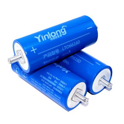 China Bateria do Titanate LTO do lítio de Yinlong 66160 2.3V 40Ah para o sistema solar audio do carro à venda