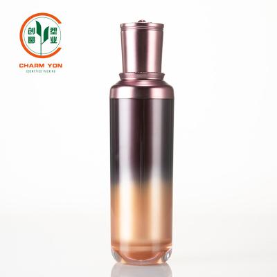 China Wholesale Cosmetic Packaging Acrylic Crown Skin Care Bottle 50ml Cylinder Eco-friendly Lotion Bottles for sale