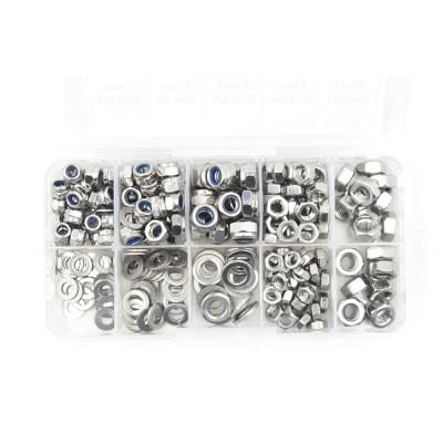 China Hot Sale Factory Direct Head Furniture Hardware Mental Stainless Steel Hex Nuts Assorted Kit New Screws With Cheap Price for sale