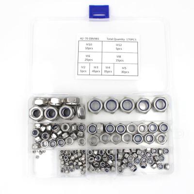 China 110 Metric Hex Head Nuts  High Quality Bolt Assortment Kit Mental Stainless Steel Screws for sale