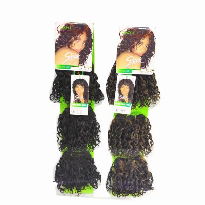 China 100% Short Curly 8inch 3pcs Short Curly AFRO COOL LOOP Hair Weave , Cheap Curly AFRO COOL LOOP Hair Weave for sale