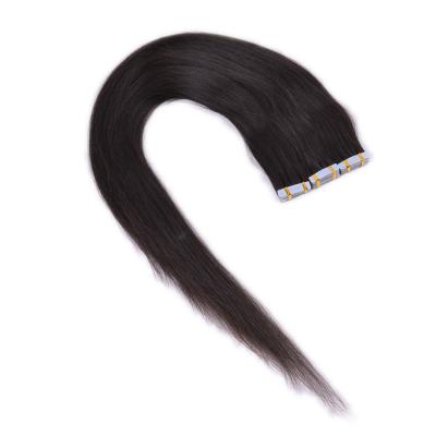 China 28inch 50gr Wave Tape Hair Extension Silky Straight Raw Unprocessed 100% Virgin Hair for sale