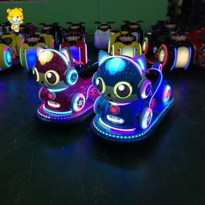 China Amusement Park Battery Design Lovely Naughty Cat Bumper Car For Children L1450*w700*h800 for sale