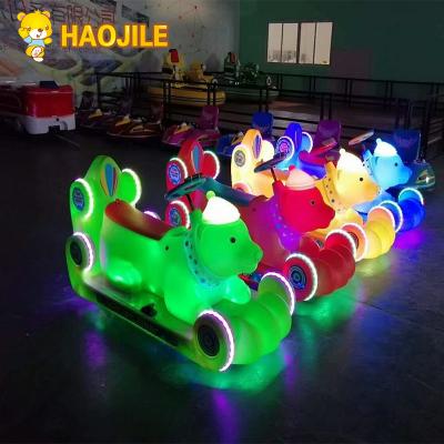 China Plastic factory direct bumper car white bear battery kids bumper car amusement rides unique dodgem car for sale for sale