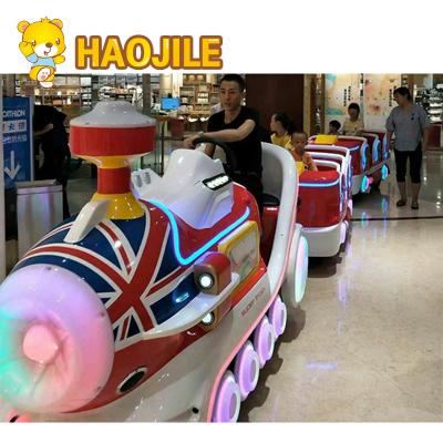 China Fiberglass Shopping Mall Amusement Park Kids Electric Trackless Train Mall for sale