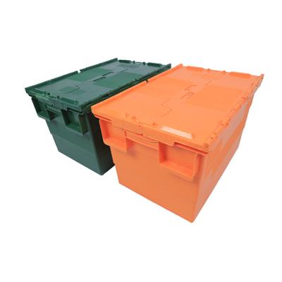 China Large Stackable Hard Agriculture Folding Plastic Crates Folding Lid Folding Box Agriculture Cartons Plastic Box for sale