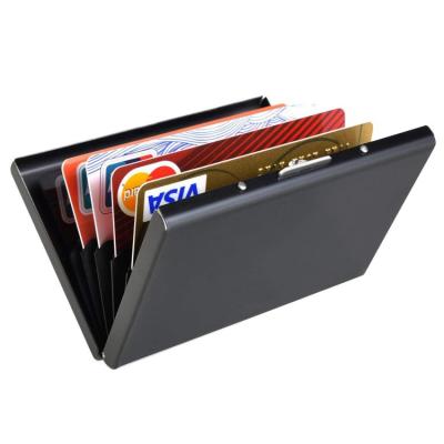 China RFID Credit Card Aluminum Rfid Wallet Protect Stainless Steel Card Holder Protector for sale