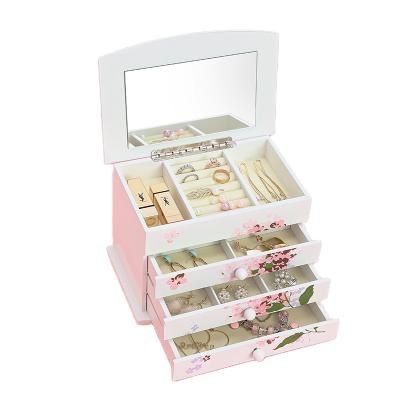 China Wholesale Morden Earring Display Case Ring Necklace Girls Jewelry Storage Display Modules Jewelry Boxes for sale