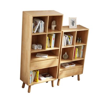 China Modern best quality wooden book shelves with drawers for sale