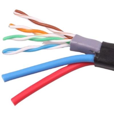 China hot sale 2022 multi-diameter can be 4 core cat5e indoor and outdoor waterproof cable 23AWG /24AWG customized for sale