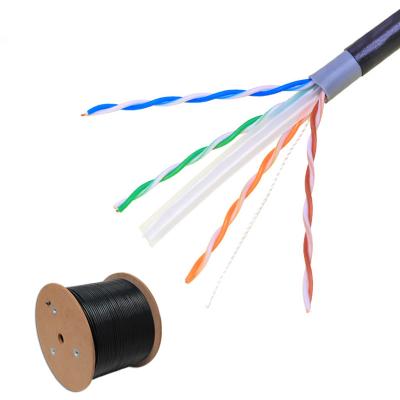 China 2022 hot sale high quality outdoor waterproof cat6 manufacturers copper pvc category 6 ethernet cable protected outdoor cable for sale