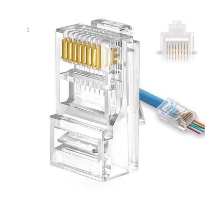 China Other Product Hot Sale Customized Data Transmission Connector Cat5e 10u Plug Two Sets Utp Rj45 Modular Shield 8p8c for sale