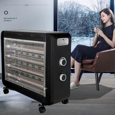 China Portable Household Quartz Heater Infrared Ceramic Heaters Freestanding Carbon Fiber Energy Quiet Low For Home Patio for sale