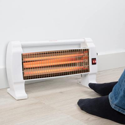 China Household Quartz Infrared Heaters Tubes 3bar 1200W Free Standing Portable Electric Heater With CE Cb Rohs Approve Warm Feet for sale