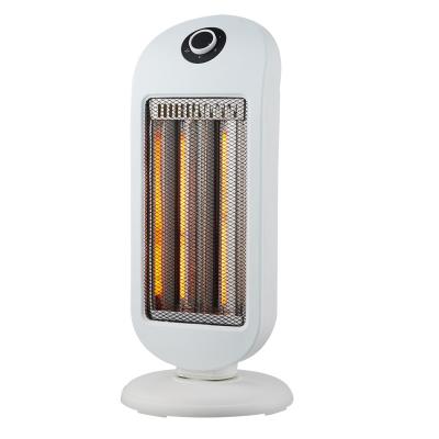 China Portable Household Carbon Fiber Quartz Electric Heater Heater with 3 Heat Settings 3 Halogen Tubes 1200W 90 Degree Swing for sale