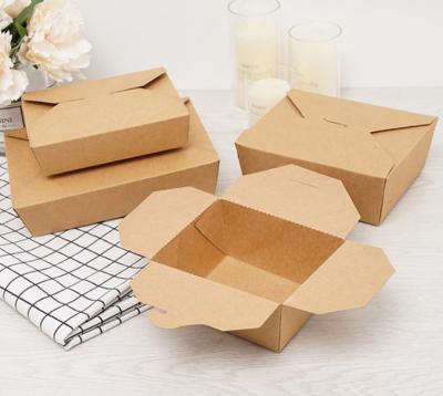 China #2 Recyclable 50oz Kraft Eco-Friendly Foldable Paper Box | 7.66x5.5x1.89