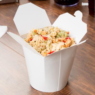 China Recyclable Round Bottom Small Food Tub / White Noodle Box Take Away for sale