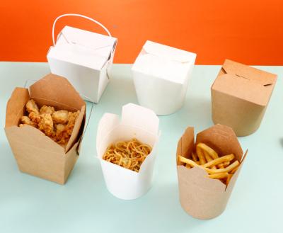 China Recyclable pudelko do dan orientalnych I makaronow / noodle box / kebab box 750 ml kraft paper for sale