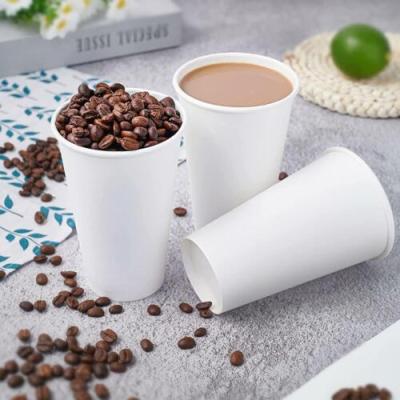 China Eco - Friendly Recycled Choice Poly Recyclable White Paper Hot Cup 12 Oz for sale