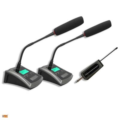 China Headset Microphone X-H02 Wireless Conference Microphone System Universal Wireless Microphone Set  2 Channels for sale