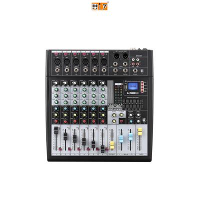 China Bluetooth/MP3 AK60S/AK80S/AK120S Audio Mixer With Bluetooth 6/8/12 Channels Power Mixer Audio for sale