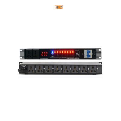 China Stage Performance/ Large-scale conference/ other activities SR-828 8 + 2 channel Power Sequence Controller LED Power Sequence Controller 2000W/6000W  Conditioner for sale