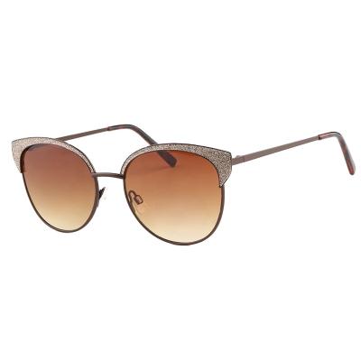 China Fashion Rimless Sunglasses 2021Wholesale New Metal Frame Sunglasses Women Men Medium Fashionable Gradient Design Sunglasses for sale