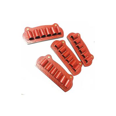 China Guaranteed Outdoor Shotgun Shell Holder Shell Cartridges Bag Portable Leather Quality Shotgun for sale