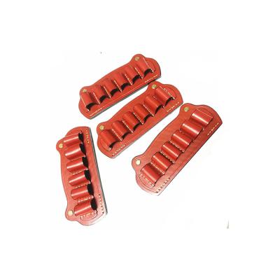 China Manufacturer Supplier Bullet Leather Holder Firearm Outdoor Shell Holder Shotgun Shell Cartridges Hunting Bag for sale