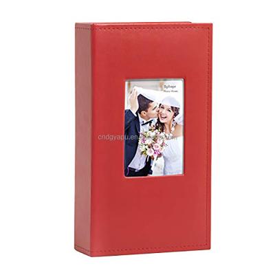 China Hot Selling PU Leather Cover Fashionable Small 3 Inch Photo Album Black Double Sided Pocket Pocket Inner Page Baseball Card Collection Album for sale