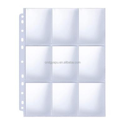 China Hot-selling Ultrasonic Pressed Photo Album Nine-Compartment 11-Hole Photo Storage Bag 32/38/50/100 Transparent Pages Through Bundle Album Inner Pages for sale