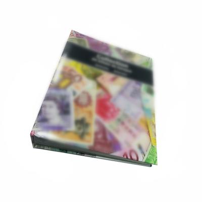 China Waterproof Customized Polypropylene High Quality Money Collection Book for sale